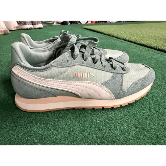 PUMA Women's Green Sr. Siege Leo Running Sneaker - Picture 3 of 7